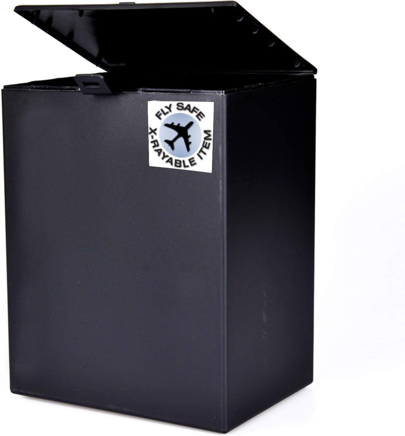 Liliane Memorials Airline Safe Plastic Temporary Travel Cremation Human Ashes TSA Approved for Airplanes, Full Size Adult : 200 Cubic inches - Funeral urns for Mail and Plane, Black