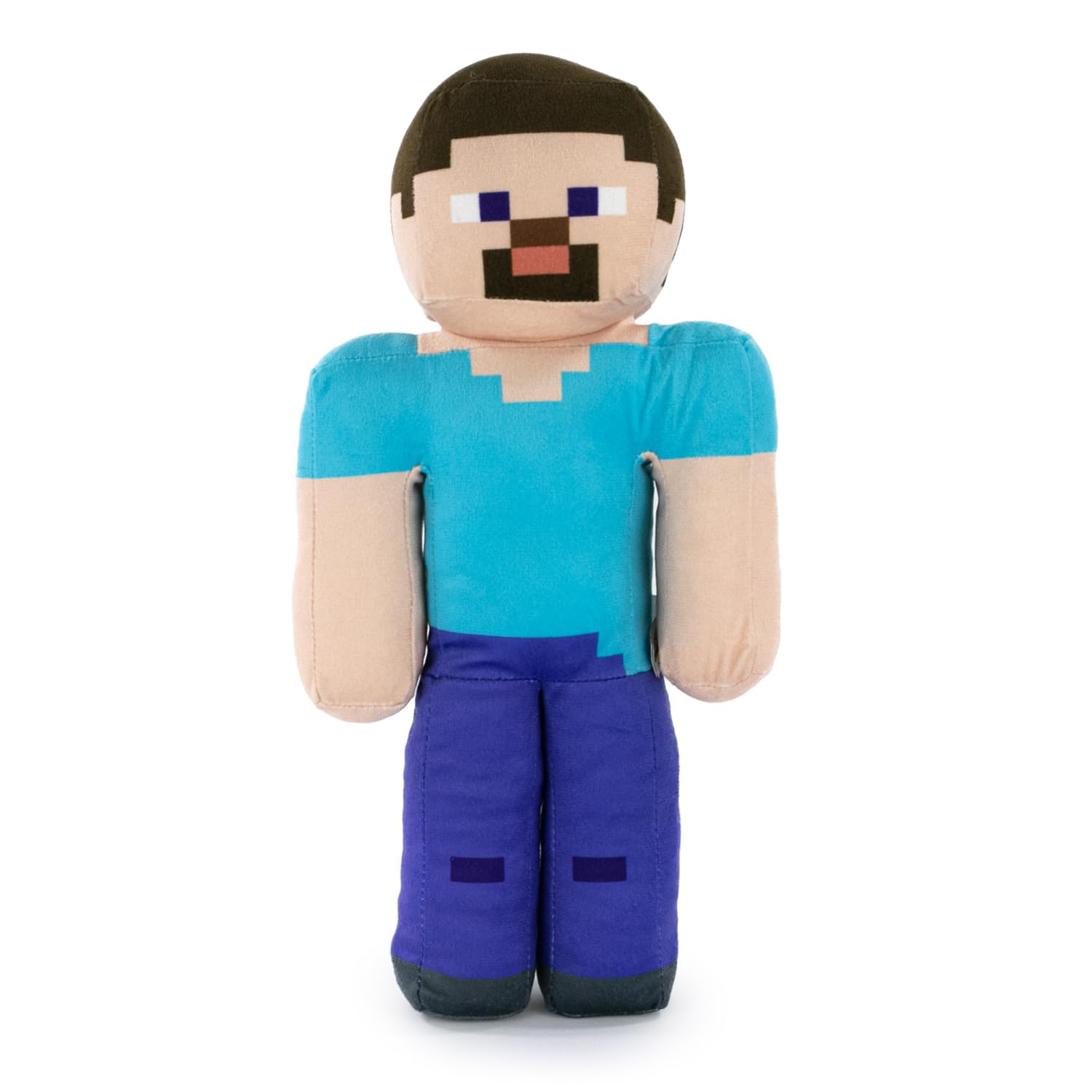 Plush Minecraft Video Game Characters - Enderman, Camel, Ocelot, Pig, Steve, Alex, Creeper, Wolf - Sizes according to Model - Super Soft Quality (Steve)