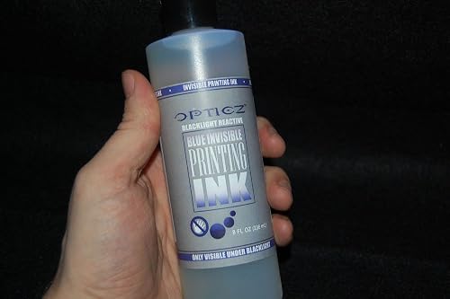 Uv Markers Opticz UV Blacklight Reactive Invisible Ink - 8oz Bottle ...