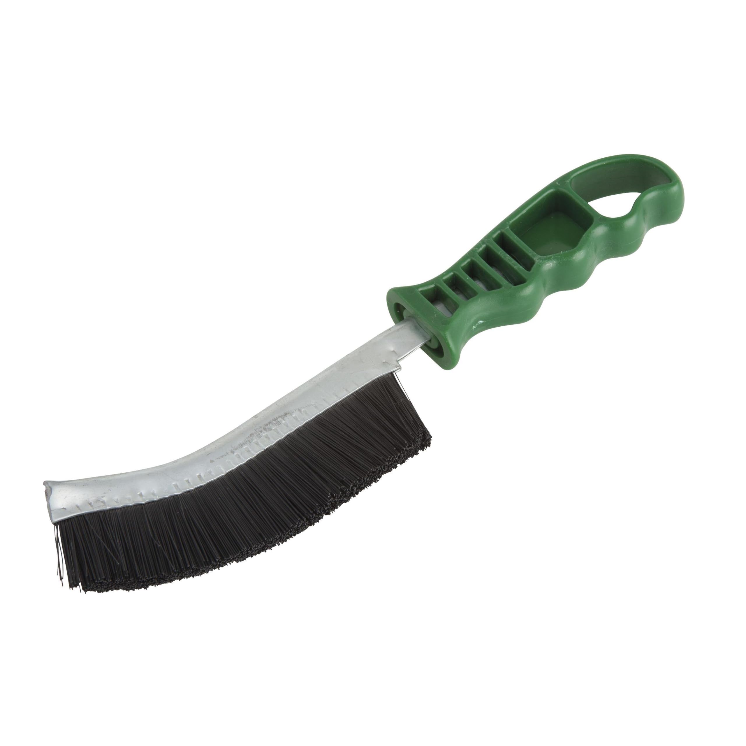 wolfcraft Nylon Wire Hand Brush I 2764000 I For cleaning and more gentle polishing of wood and sheet metal