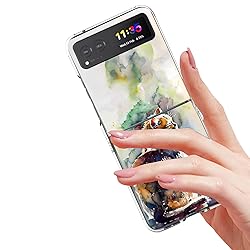 Bcov Case for Motorola Razr 2023, Cute Cat Painting