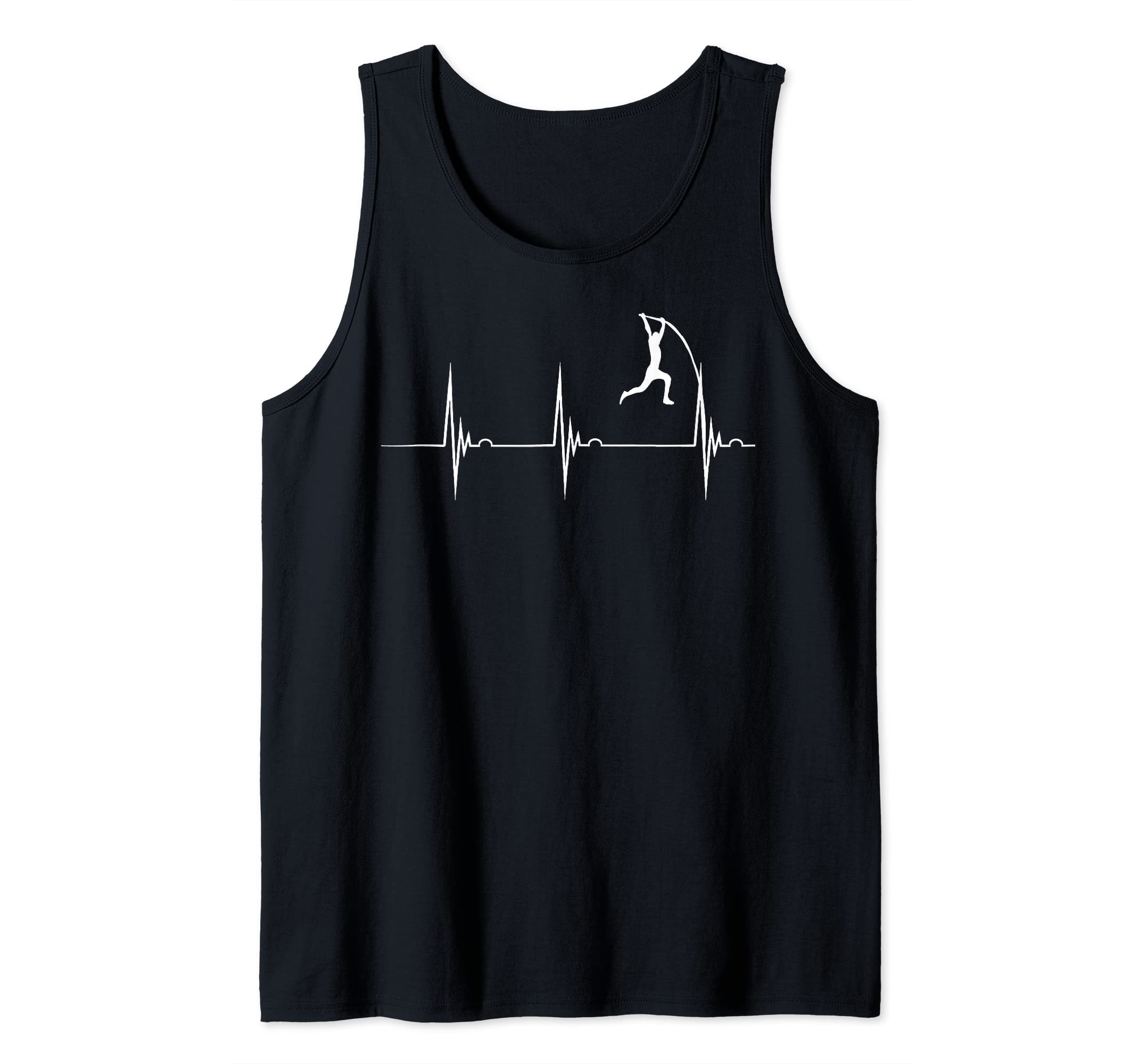 Bar Jumper Heartbeat ECG Pulse High Jump Bar Jump Tank Top