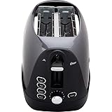 Oster 2 Slice, Bread, Bagel Toaster, Metallic Grey