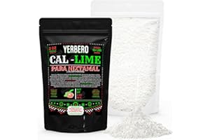 Yerbero - Mexican Cal (Lime Powrder) 2oz (56g) | Cal Mexicana Para Nixtamal o Sazonador Mexicano | Premium Quality For Nixtamalization & Tortilla Making - Imported From Mexico.
