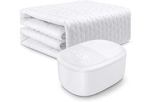 JINJEEO Water Heated Mattress Pad Queen Size, Electric Mattress Pad Cover Four Corners with Elastic Straps Non-Electric Water Heated Mattress Pad Bed Warmer with Intelligent Temperature Control