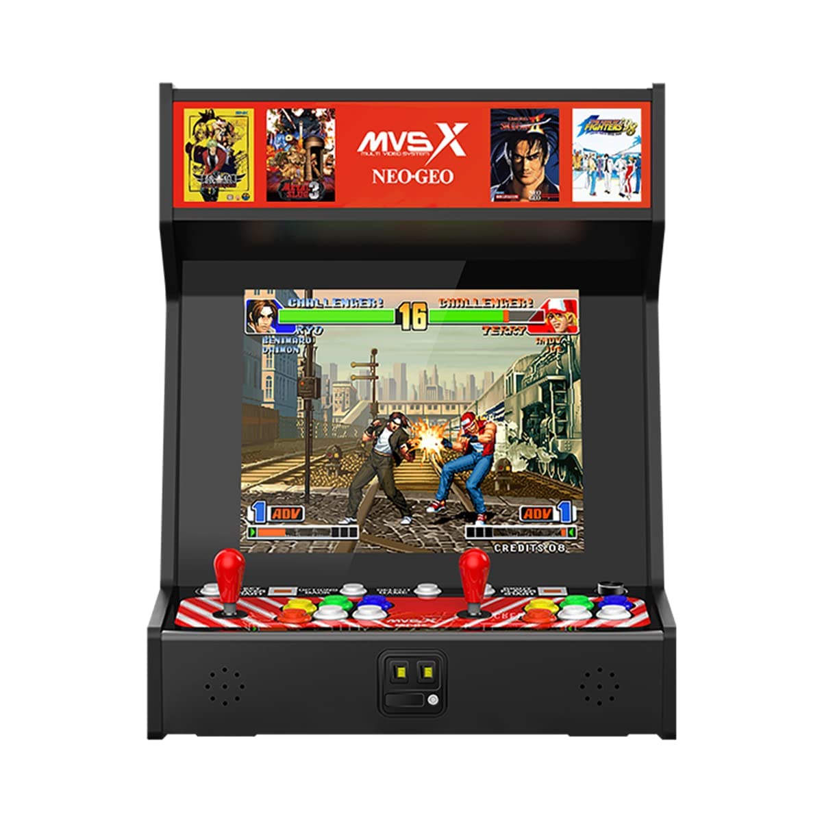 UNICO MVSX Home Arcade, Preloaded 50 SNK Licenced Retro Games, Support Two Players to Play Games Concurrently, Including The King of Fighters/Metal Slug and More