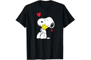 Peanuts Valentine Snoopy and Woodstock Lots of Love Short Sleeve T-Shirt