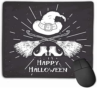 Alfombrilla de ratón Tarjeta de felicitación de Halloween Etiqueta