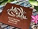 Personalized Wedding Guest Book Mr Mrs Wooden Rustic Vintage Bridal Black Mahogany Oak or Cocoa Unique Wood Hardcover Finish Options