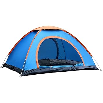 RONTENO Polyester 6 Person Tent Portable Home Picnic, Waterproof Material - 1 Pc (Multi Color)