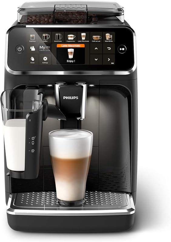 Kaffeevollautomat LatteGo 5400 Serie, Schwarz, 12 Spezialitäten