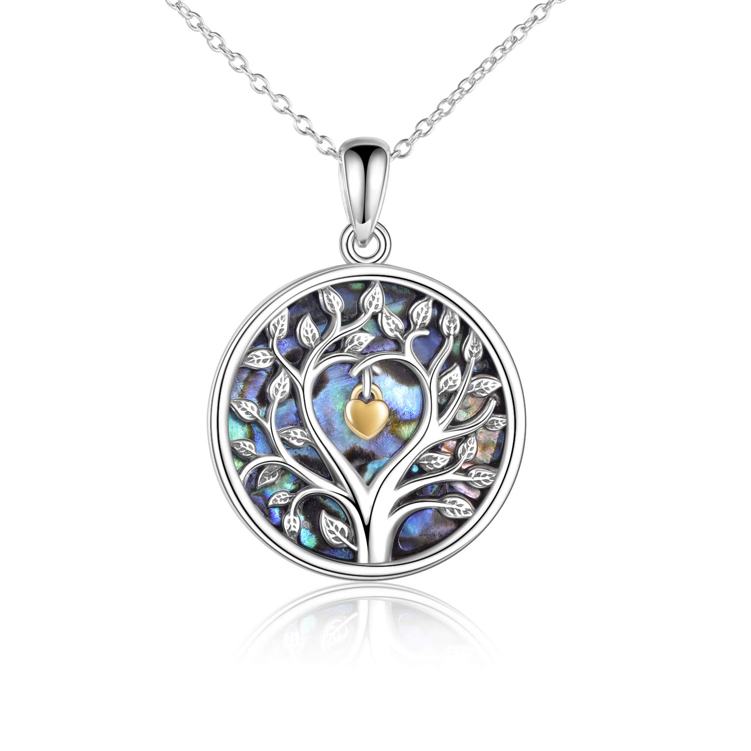 Tree of Life Locket Necklace Sterling Silver Pendant Fine Jewellery Gifts for Women