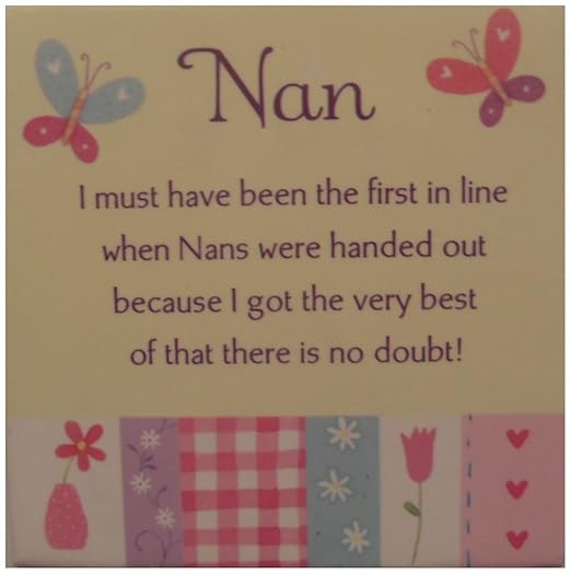 Nan verso imán para nevera de cocina. Abuela, Nanna regalo de ...