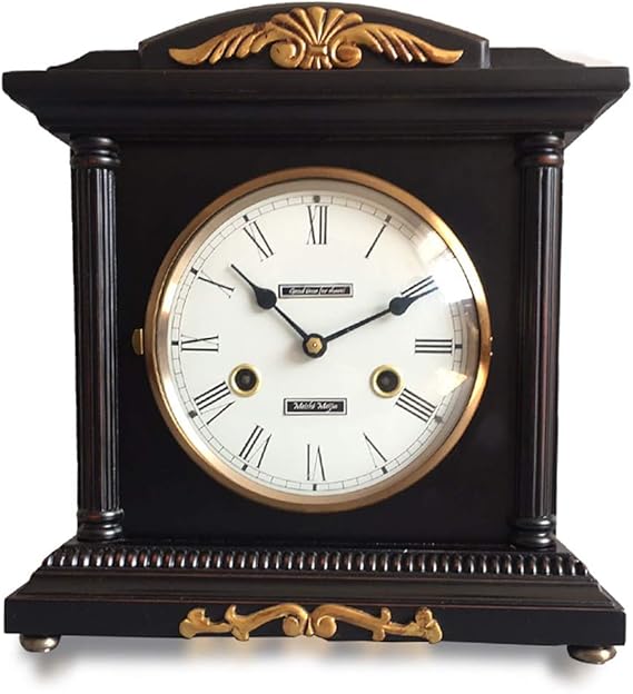 Zjyfyfyf Reloj De Repisa Retro Números De Pantalla Reloj Mecánico De