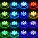 Submersible Led Lights,Furado Submersible Lights Waterproof Remote Controlled RGB Changing Waterproof Lights for Pond Pool Fountain Aquarium Vase Hot Tub Bathtub Event Party and Home Decoration 4 Pack