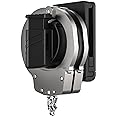 Open Top Handcuff Holster Fits Hinged and Chain Cuffs, Law Enforcement Holder for Duty Belt, Polymer Belt Clip Case With Quick Release, Black (Not Fit ASP)