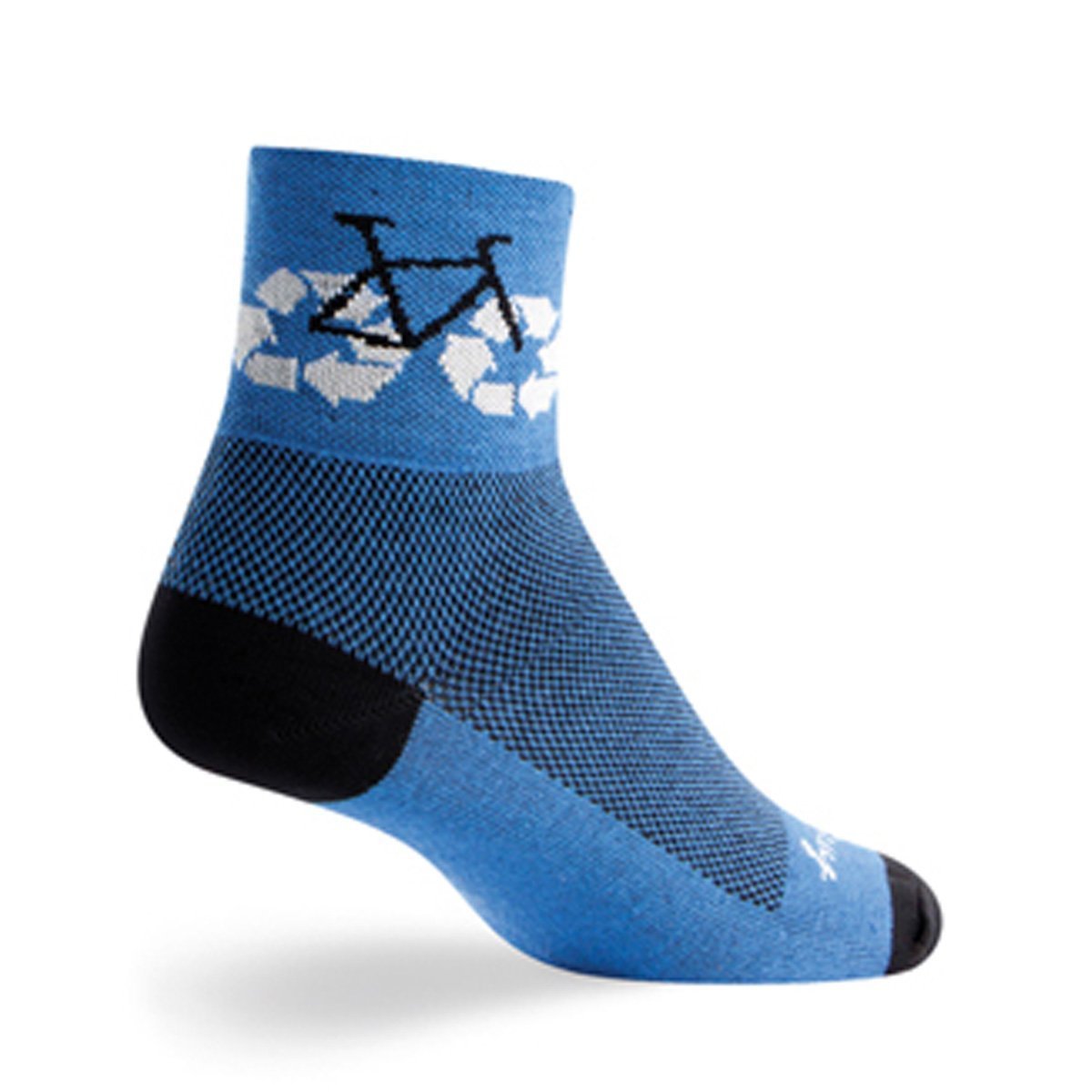 Socks - SockGuy - Classic 3" Recycle Bike S Cycling/Running