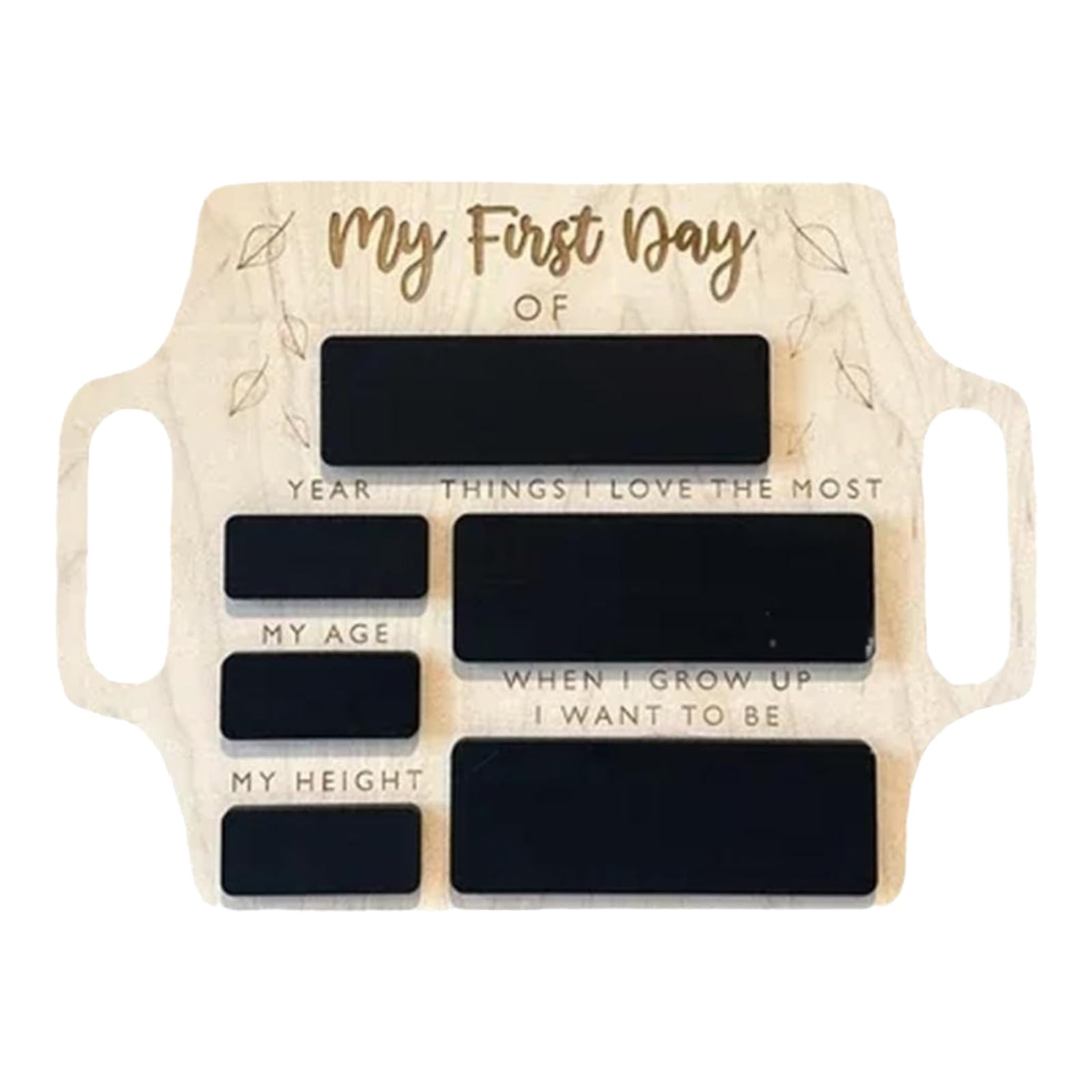 HAPPOW First Day of School Chalkboard, Portable First Day at School Sign with Handles, Reusable Memory Photo Board for Kids - Perfect for Preschool and Kindergarten