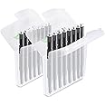 JB White 16 Wax Filters for Hearing Aids Compatible with Phonak Cerustop Guards | Widex Nanocare | Oticon ProWax MiniFit | Siemens Signia 3.0 | Resound | Hearing Aid Replacement Filter (16pcs 1.3mm)