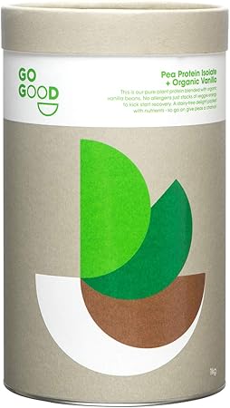 Amazon Go Good ピープロテイン オーガニックバニラ 無添加 えんどう豆プロテイン ビーガンタンパク質 バニラ 1kg Go Good プロテイン