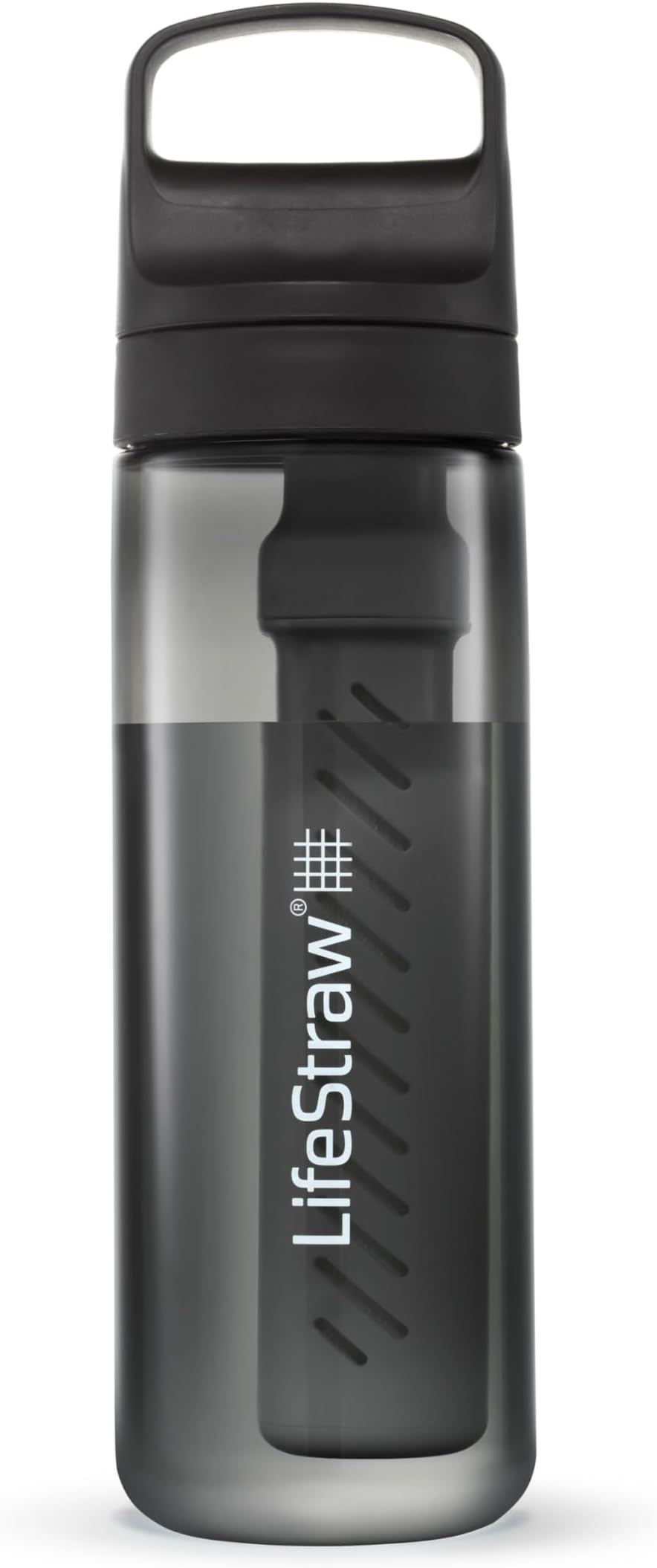 LifeStraw Go Series Water Filter Bottle 22oz Nordic Noir BPA-Free Travel