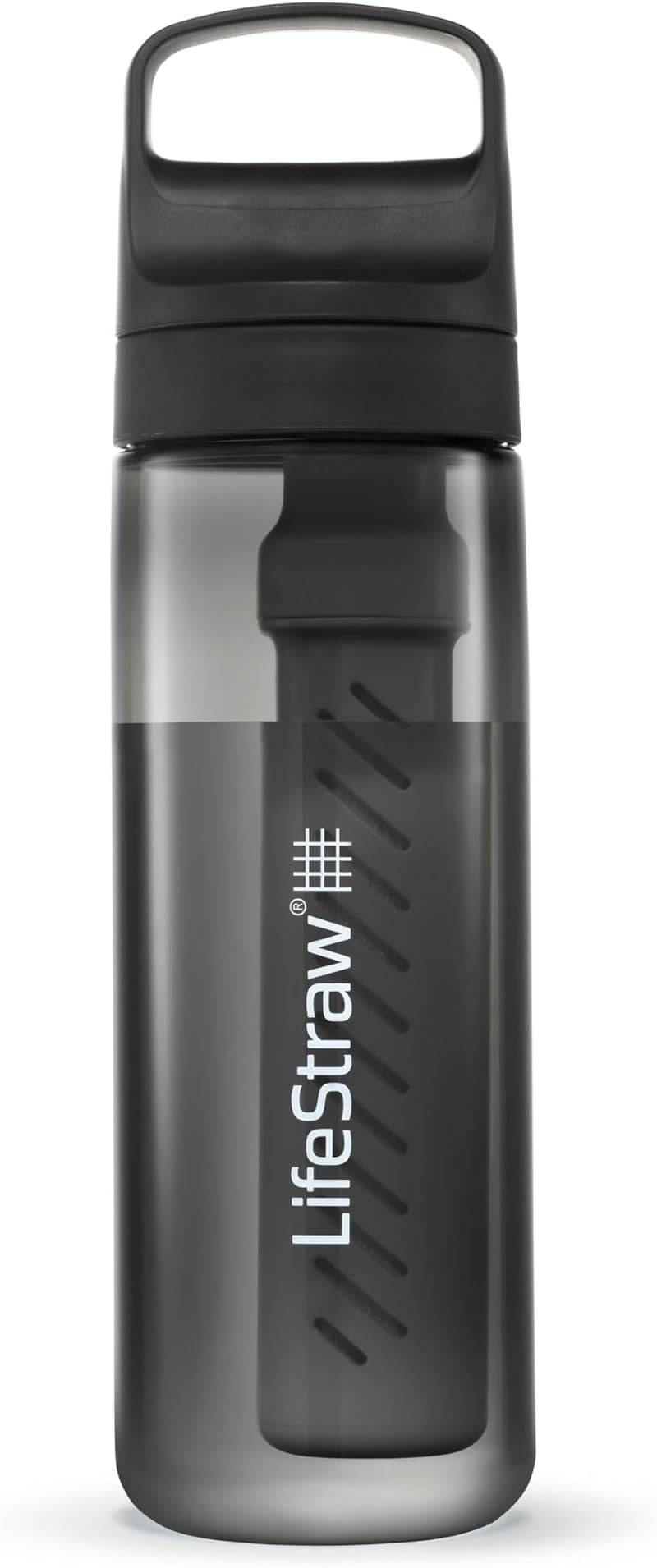 LifeStraw Go Series Water Filter Bottle 22oz Nordic Noir BPA-Free Travel