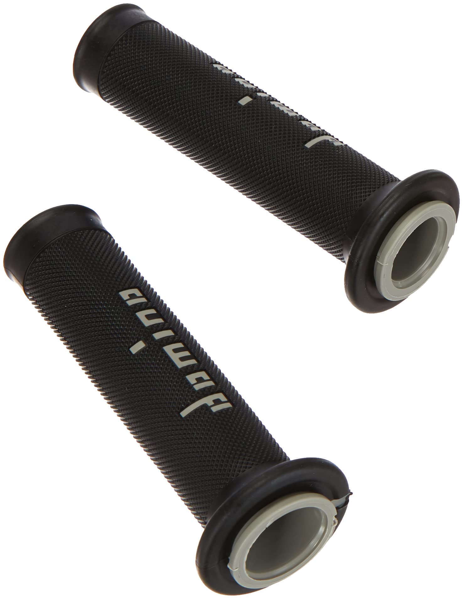 Domino 1295348 Grips, Black/Grey, Set of 2
