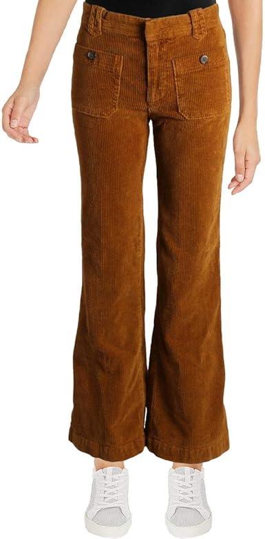 womens yellow corduroy trousers