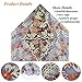 SALAMUTU African French Lace Fabric 5 Yards Nigerian Eco-Friendly Embroidery Lace Fabric with Beads and Rhinestones (Coffee,Gold,Begie)