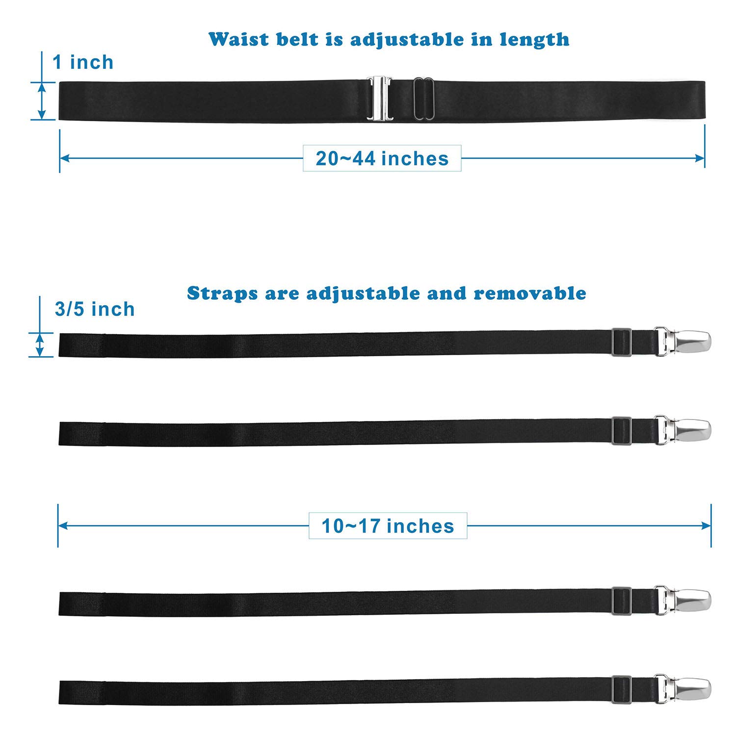 GARGALA Garter belt for Women Simplicity Sexy Socks Suspender for Thigh High Stockings with 4/6 Metal Clips