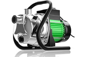 SHANGDA Water Transfer Pump 1.6HP 1800GPH Shallow Well Pump Electric Garden Pressure Booster Pumps for Pool Draining Farm Irrigation Lake Lawn Sprinkler System