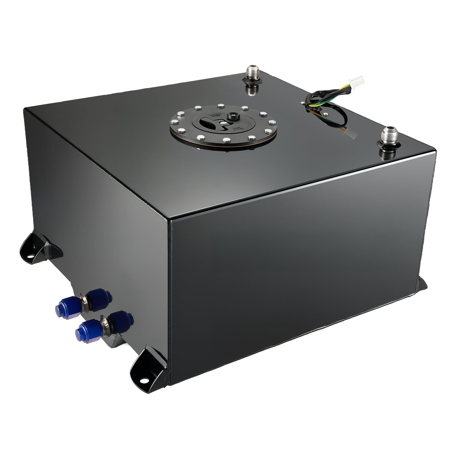 Photo 1 of 10 Gallon Fuel Cell Gas Tank Aluminum with Level Sender Black Street Drift