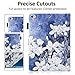Dteck iPad 9.7 inch 2018 2017 Case / iPad Air Case / iPad Air 2 Case - Multi-Angle Viewing Auto Wake / Sleep Folio Smart Cover Stand Wallet Case for iPad 9.7 inch 2017/2018,iPad Air 1 2,White Flower