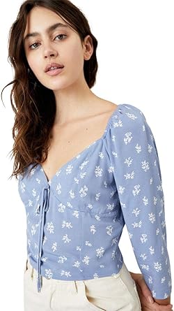 tie front bustier top