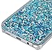 Galaxy S8 Case,Soundmounds Galaxy S8 Glitter Flowing Liquid Floating Fashion Bling Case Cover for Samsung Galaxy S8. (Purple)
