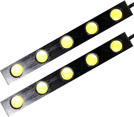 Amazon 計w 大玉合計10連ホワイト防水超高輝度ledスポットライト デイライト Ledバルブ 車 バイク