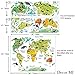 Decor MI Kids Educational Puzzles Animal World Map Wall Decals Sticker Home Decor Art Decoration