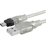 Insten 3 x 6ft 1.8m USB 2.0 to IEEE 1394 4pin FireWire DV Cable