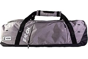 Epoch Lacrosse - Elite Gear Bag for Men and Women – Lacrosse Duffle Bag, Rip-Stop Hex Material, Vented Main Compartment, Spacious Design - Grey (Elite Gear Bag - Gray)