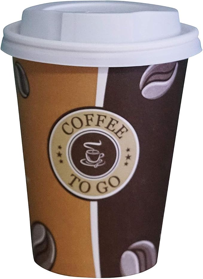 Gastro-Bedarf-Gutheil 100 Pappbecher Einwegbecher EINWEG Coffee to go 0 ...