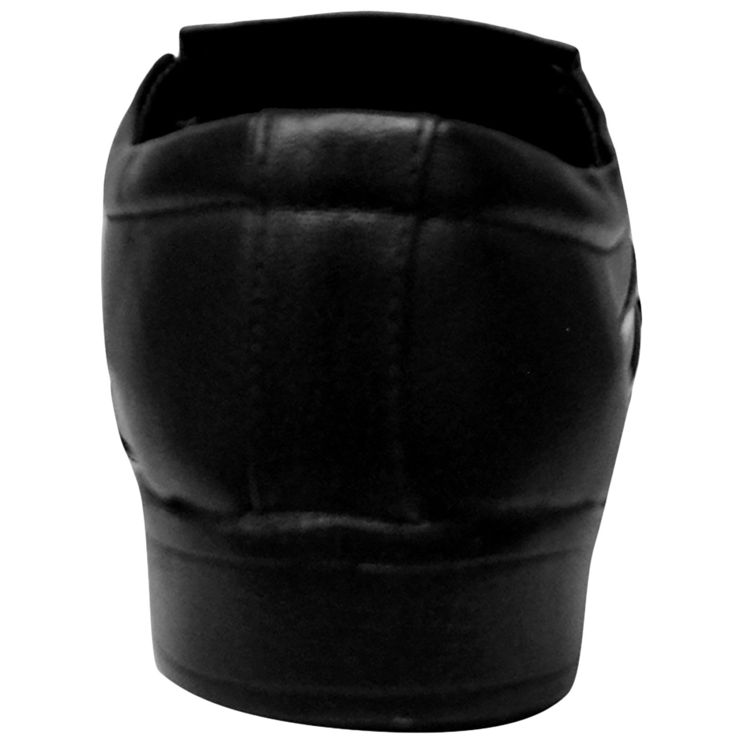 kraasa men's black leather formal shoes