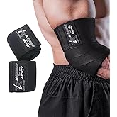 Elbow Wraps for Weightlifting, Bench Press, Cross Training & Powerlifting for Men and Women - 47" Nylon (1 Pair) Elbow Straps - Increases Stability of Joints and Supports Injury Recovery