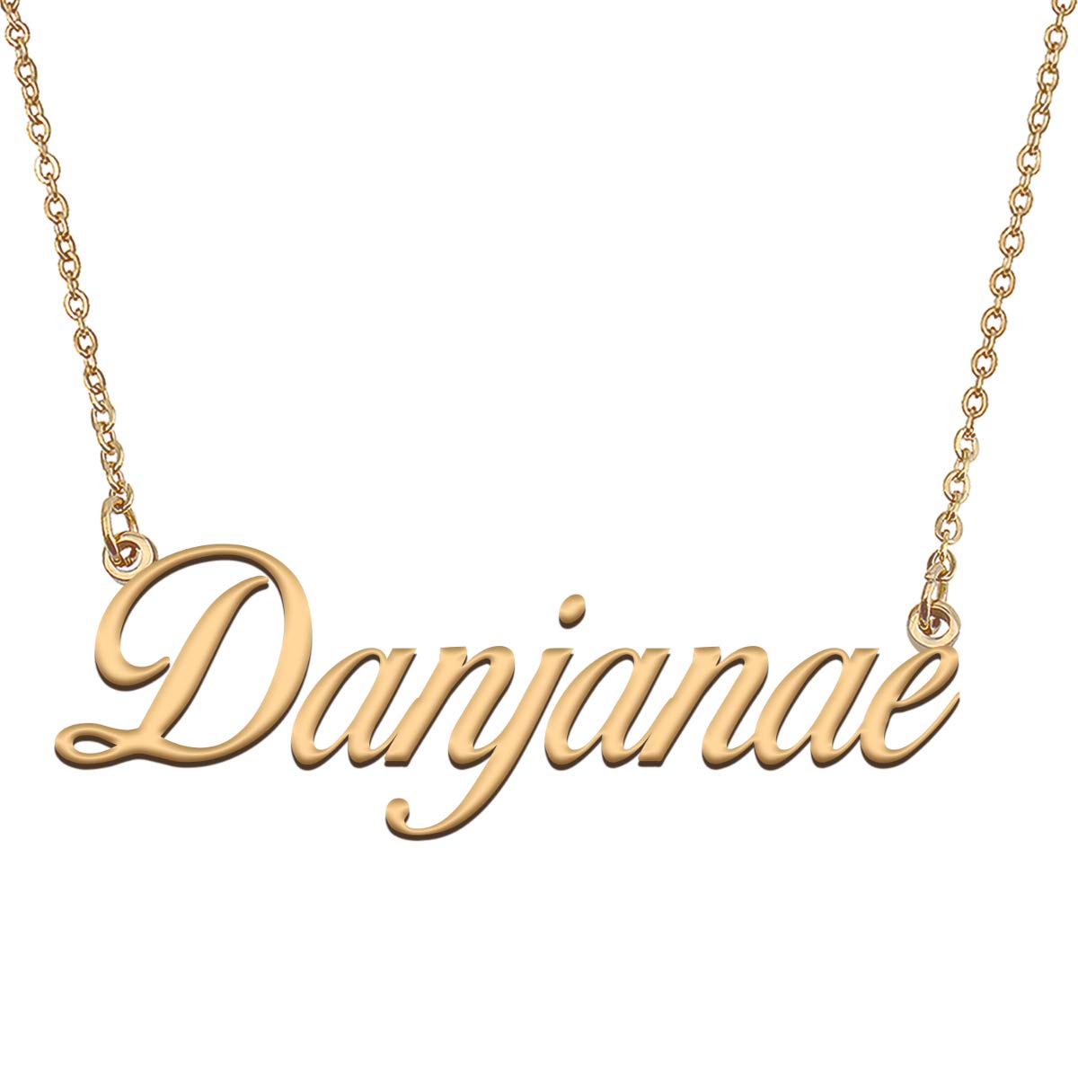 HUAN XUN Customized Custom Simple Any Name Necklace