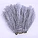 Short Afro Kinky Curl Twist Weft Hair Braiding Crochet Curly Weave Bundles Hair African American Hair Extensions 16Inches Kanekalon Fiber 1pcs/pack 2pack/lot (deep gray)