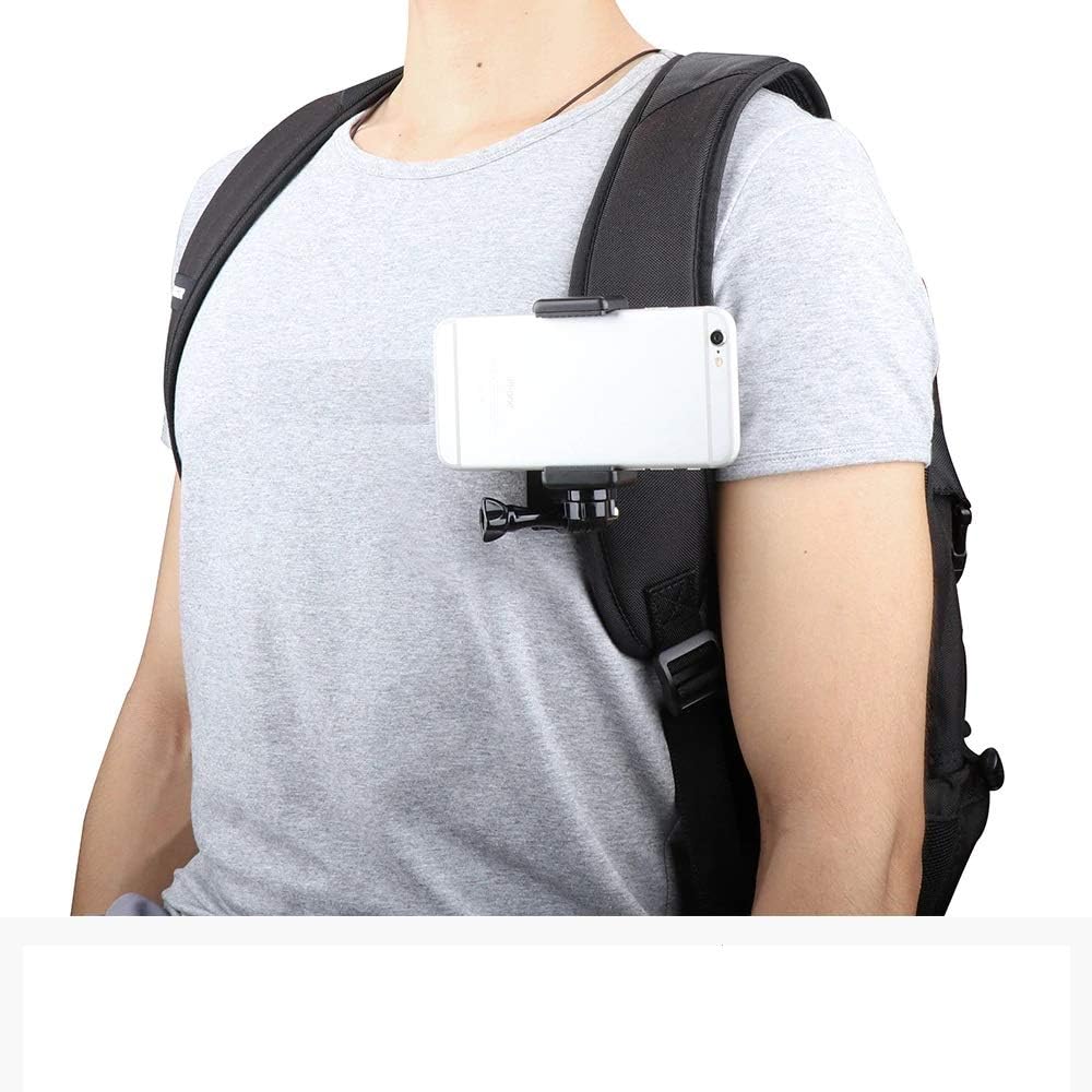 Aeoss Clip Holder for Go Pro Accessories 360-Degree Rotation Clip for GoPro Hero 7 6 5 4 3+ 3 2 1 for Xiaomi Redmi and All Smart Phones