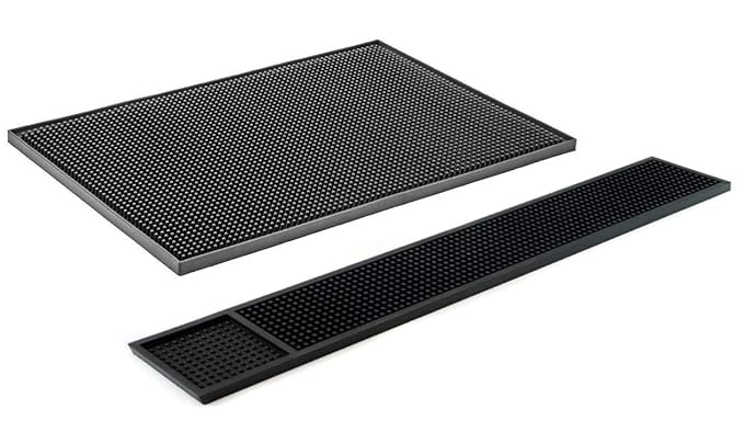 THW PVC Rubber Bar Service Mat Spill Mat for Counter Top, Non Slip - 18