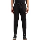 Armani Exchange Men's A|x Gold Logo Fleece Drawstring Trouser Pants