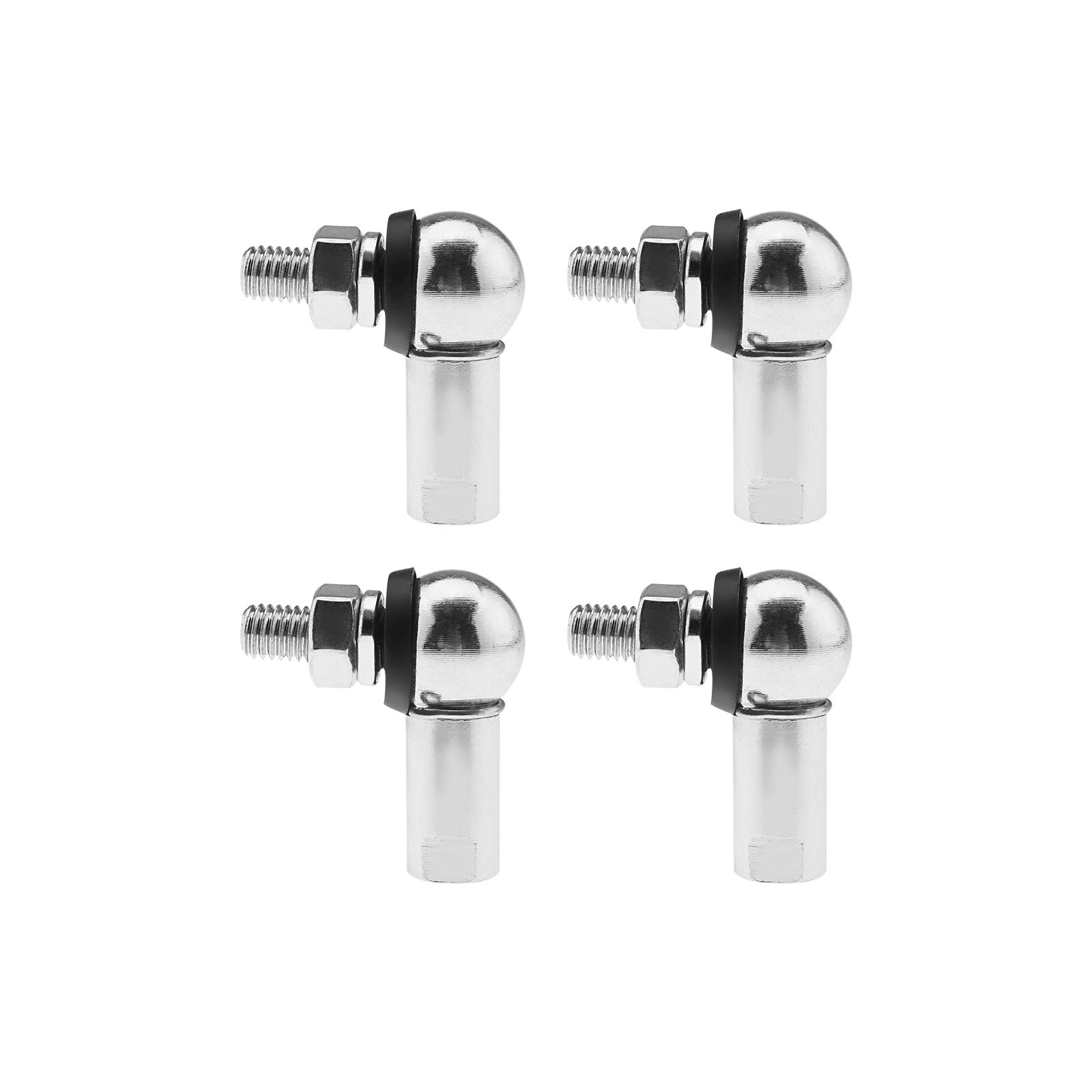 OTOTEC 4Pcs Angle Linkage Ball Joint Kit, with Spring Clip Dust Seal CS DIN 71802 Gear Linkage Replacements -M6 (LH)