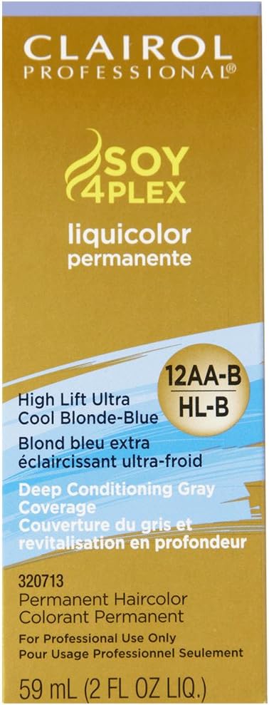 Clairol Professional 12AA-BV/HL-B High Lift Ultra Cool Blonde Blue, 2 oz