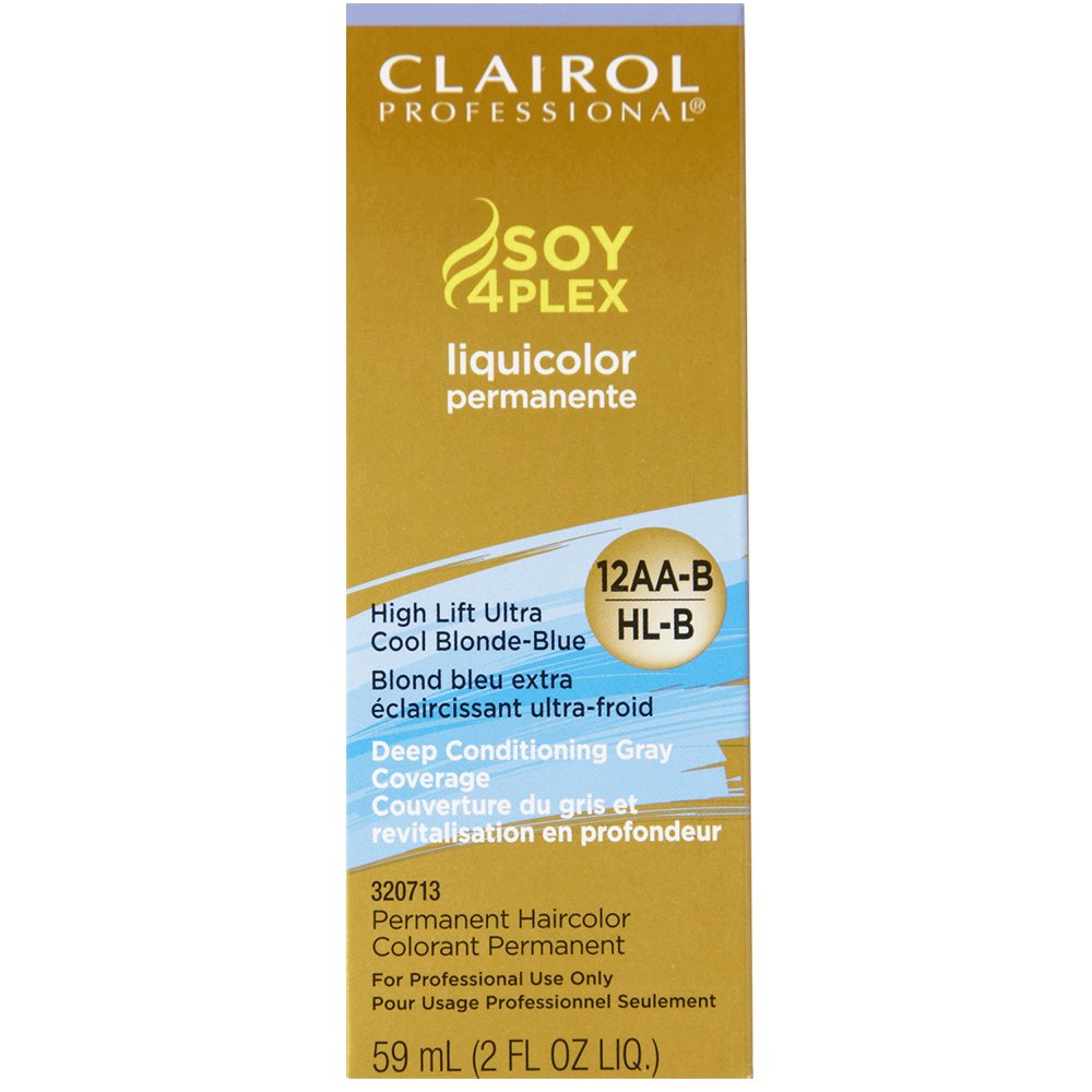 Clairol Professional 12AA-BV/HL-B High Lift Ultra Cool Blonde Blue, 2 oz